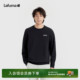 T恤上衣 长袖 LAFUMA乐飞叶户外男士 黑色圆领运动卫衣休闲时尚