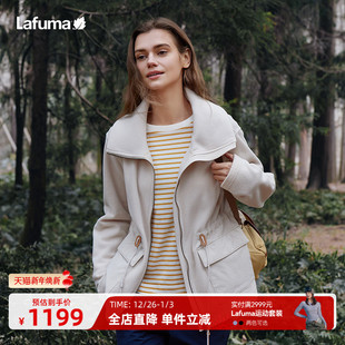 LAFUMA乐飞叶户外24秋冬Polartec立领加厚保暖抓绒衣女开衫 外套