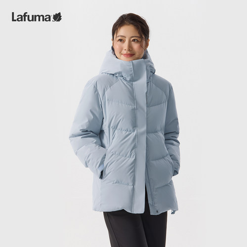 乐飞叶戈尔白标800蓬羽绒服女