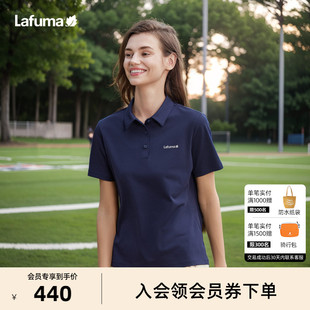 女运动干爽百搭翻领短袖 法国LAFUMA乐飞叶户外吸湿速干POLO衫 T恤