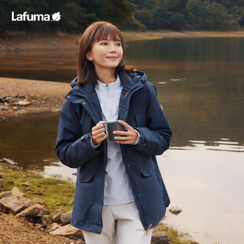 lafuma户外羽绒内胆三合一女
