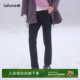 LAFUMA乐飞叶户外秋冬防泼水登山长裤 女运动内里厚磨毛直筒裤