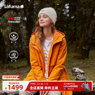 LAFUMA乐飞叶户外防水防风连帽保暖3M棉服女保暖棉衣外套