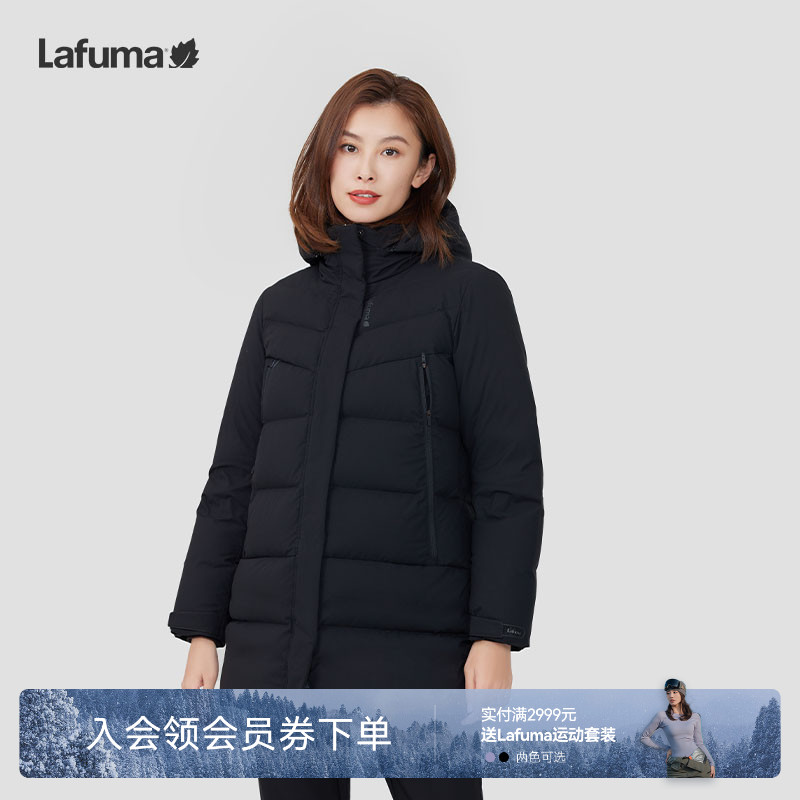 连帽保暖羽绒服乐飞叶防泼水女士