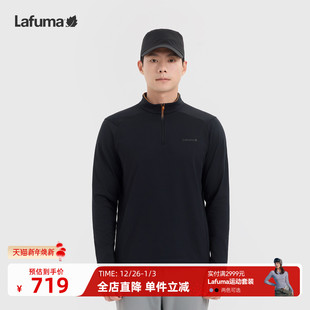 上衣 抗菌保暖打底衫 LAFUMA乐飞叶户外秋冬半拉链长袖 T恤男士