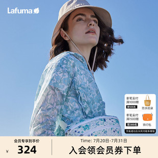 LAFUMA乐飞叶户外2024新品 印花单肩包女士休闲斜跨包拎包 时尚