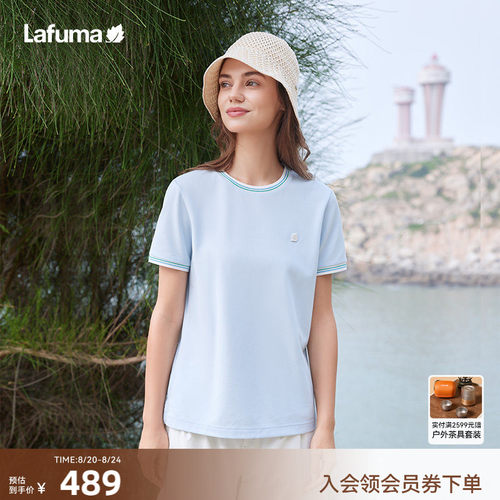 乐飞叶速干运动短袖T恤女