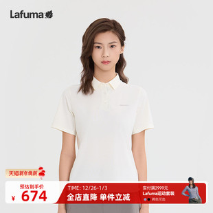 短袖 女士运动防紫外线UPF40 T恤 凉感翻领POLO衫 LAFUMA乐飞叶夏季