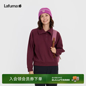 LAFUMA乐飞叶户外秋冬女士休闲卫衣翻领套头衫 上衣 运动宽松长袖