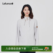 LAFUMA乐飞叶户外秋冬廓形保暖抓绒衣女士宽松连帽摇粒绒外套
