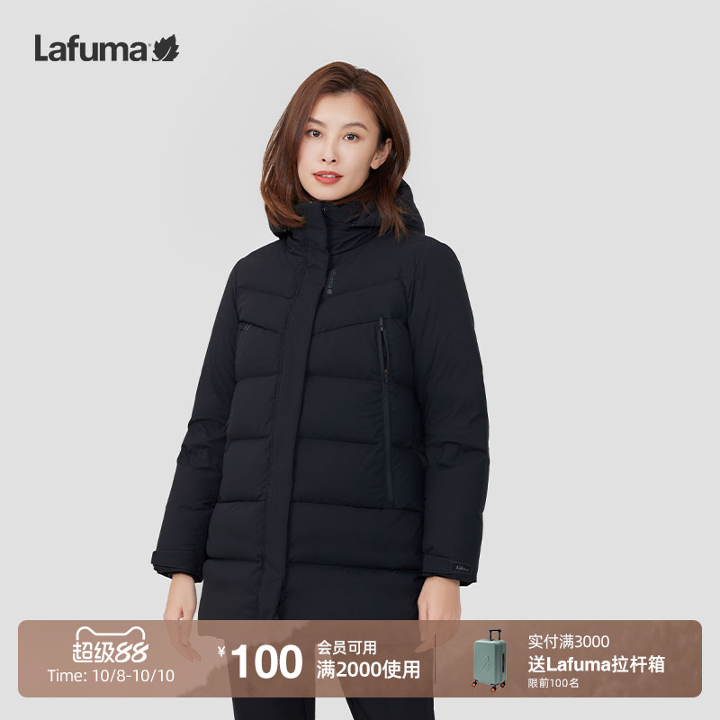 连帽保暖羽绒服乐飞叶防泼水女士