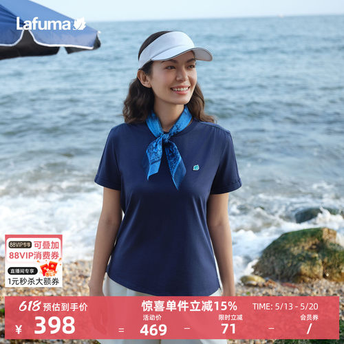 乐飞叶时尚圆领短袖T恤女