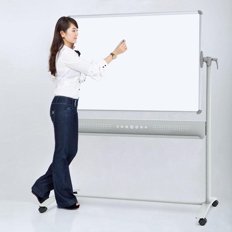 VIZ-PRO白板支架式双面磁性白板办公会议移动大白板写字板白板黑板支架式家用白板可翻转培训教学立式黑板墙