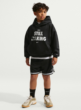 NIKE耐克男大童LBJ K PO HOODIE SU运动休闲套头衫卫衣IQ0269-010