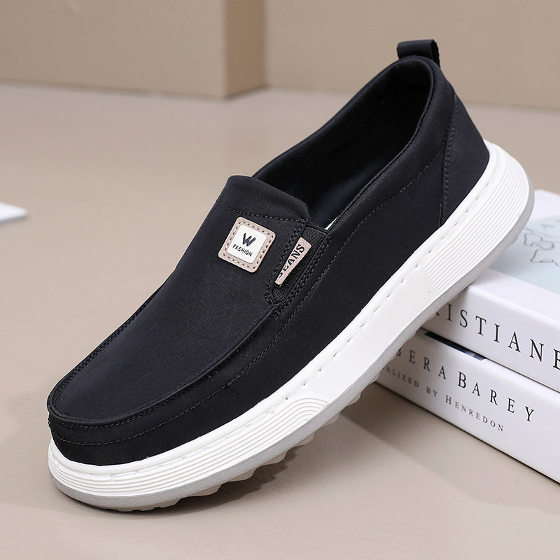 老北京布鞋男单鞋黑色一脚蹬软底防滑厚底休闲透气超轻便爸爸鞋,流行男鞋,布鞋,淘宝优惠券,粉丝福利购,淘宝优惠卷