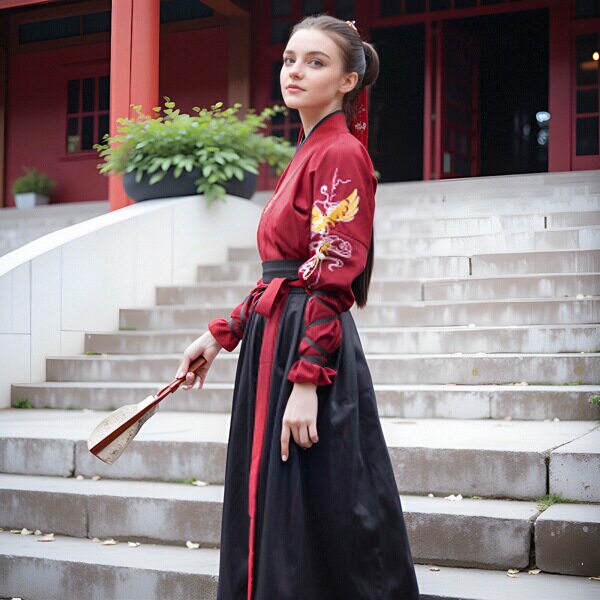 原创汉服中国风侠客帅气古装日常男女同款传统交领襦裙武侠学生