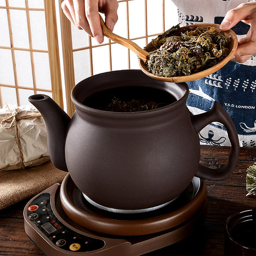 紫砂煎药壶分体式预约定时电砂锅