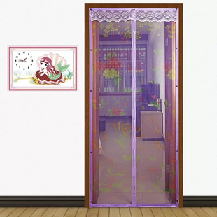 门帘防蚊磁性加密软纱门帘子卧室隔断防苍蝇蚊虫纱窗沙门 夏季
