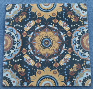 花砖地砖600 600欧式地中海客厅背景墙餐厅酒店会所复古瓷砖墙砖