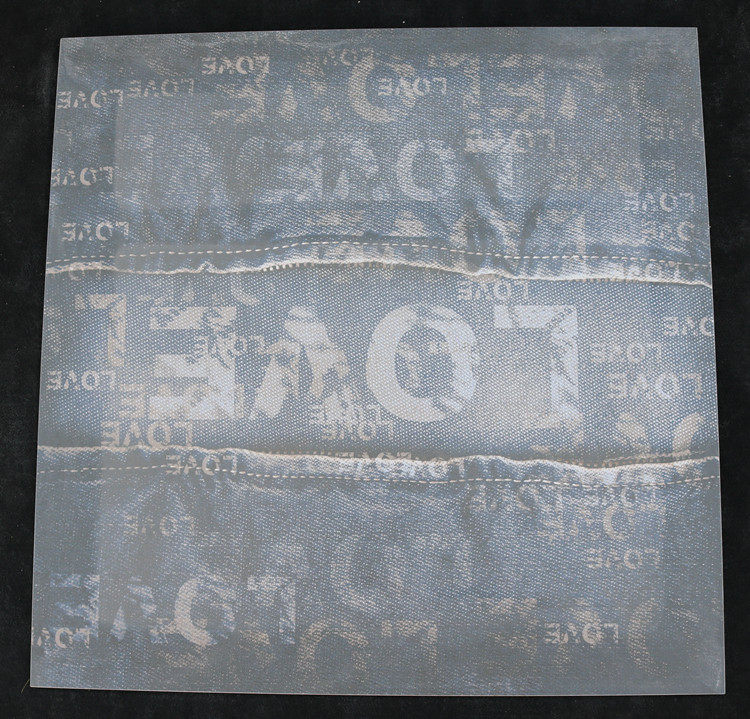 牛仔布纹砖600*600英文字母地砖仿古砖仿牛仔裤瓷砖个性砖艺术砖