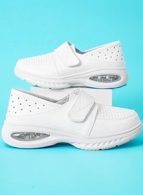 护士鞋女白色中州人透气防滑镂空工作鞋医用鞋女鞋可定制夏季