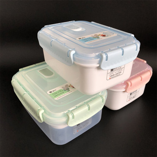 振兴 微波炉加热饭盒冰箱保鲜盒食品接触用塑料便当盒双层餐盒