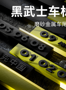 适用于领克010203/03+05060809车尾标logo哑黑标英文标车贴黑武士