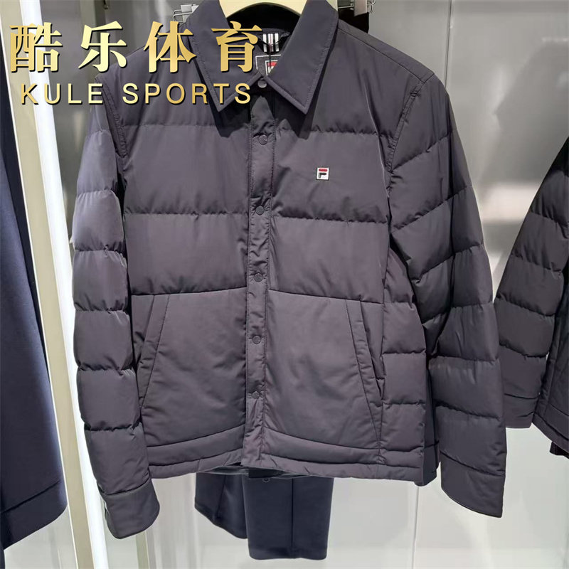 FILA斐乐男款2025年冬季新款男子时尚休闲薄款羽绒服 F11M548910