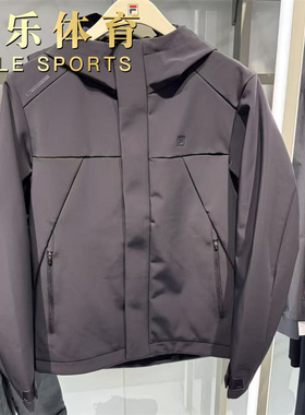 FILA斐乐男装2025冬新款男士梭织外套舒适休闲连帽上衣F11M543702
