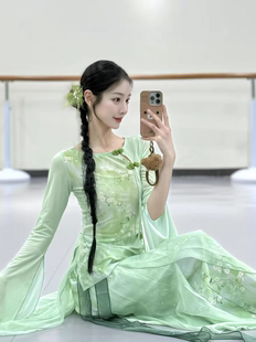 青花瓷舞蹈服装春三月入画江南烟雨行舟演出服中国古典舞练功服女