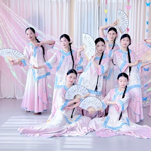 古典舞服装国风新中式舞蹈演出服宽松戏文说泉州簪花套装表演服装