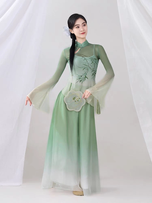 夜泊秦淮舞蹈服装新款古典舞声韵纱衣烟雨行舟演出服中国风表演服