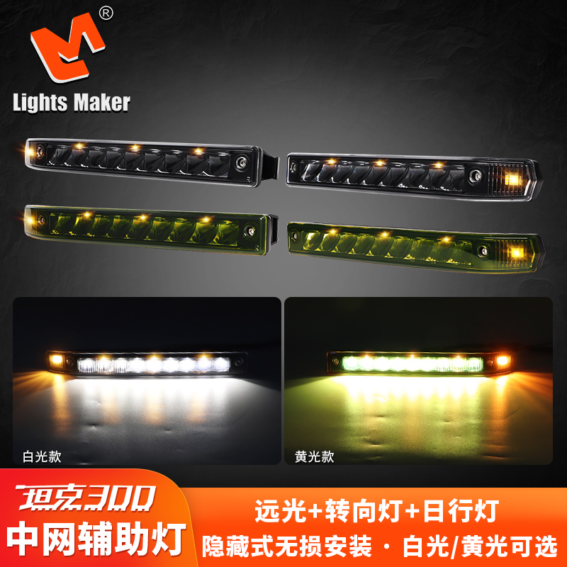 专用于坦克300中网长条灯多功能
