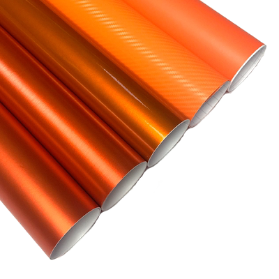 汽车改色膜橙色冰膜消亚亮光水晶碳纤维后视镜全车身内饰贴膜贴纸