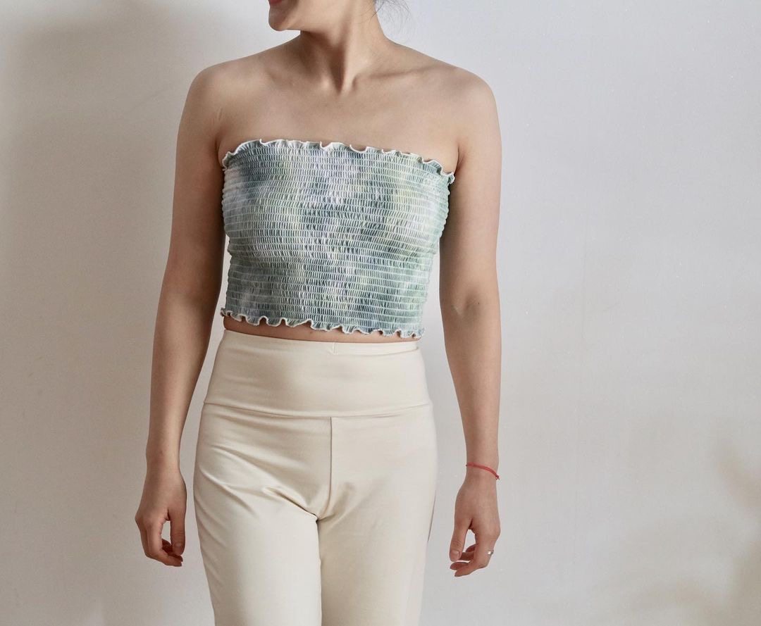 韩国好看的瑜伽抹胸女背心带胸垫时尚扎染内观流inseflow,运动/瑜伽/健身/球迷用品,瑜伽背心,淘宝优惠券,粉丝福利购,淘宝优惠卷