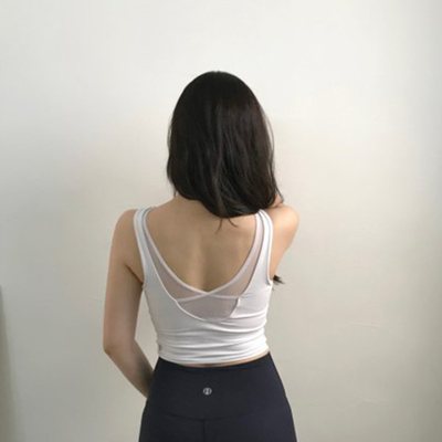 韩国routine露肚脐专用运动上衣