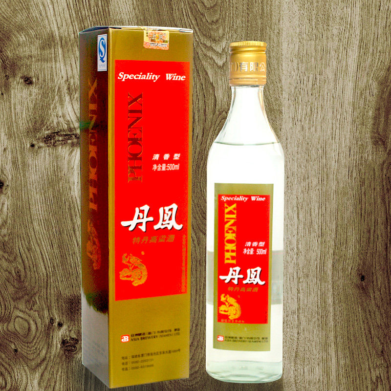 2瓶厦门丹凤高粱酒500ml39度厦门产特丹优纯粮固态发酵精制高梁酒