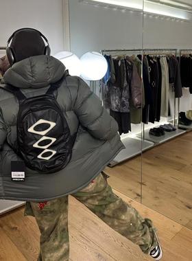 xskr MSCHF韩国潮牌街头双肩包小型搞怪小众设计感皮质拉链双肩包