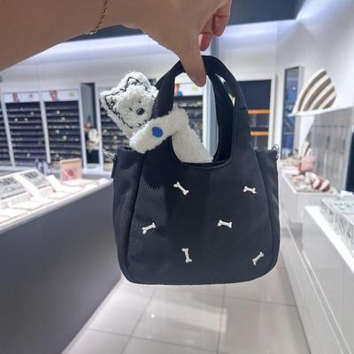 女士小斜挎包2024新款小众设计感小包百搭单肩手提包女可爱托特包