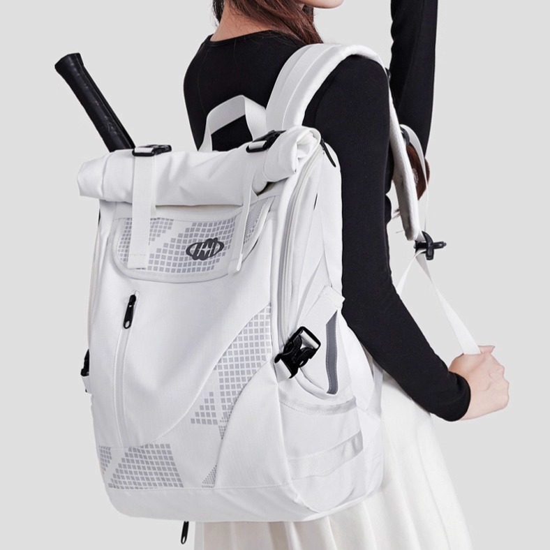 ZRVR高级羽毛球包训练网球运动健身包双肩包男女耐磨大容量旅行包