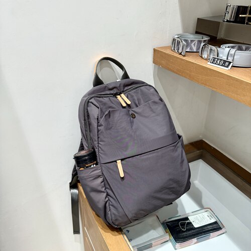 ZRVR书包女大学生可放电脑高颜值ins风双肩包简约百搭旅行包小众