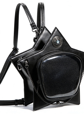 Stereoman欧洲Banned五芒星痛包深渊之眼暗黑哥特萝莉双肩斜挎包