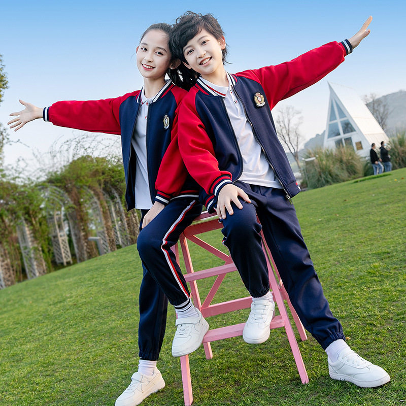 中小学生校服运动会班服幼儿园园服男女童春秋运动装儿童棒球服