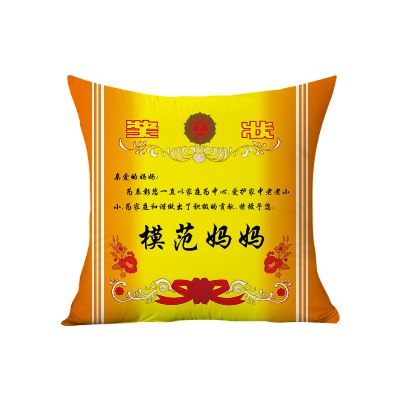 创意个性奖状中高考试抱枕