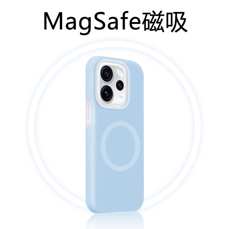 液态硅胶适用于OPPO Reno15磁吸手机壳opporeno15专用新款果冻全包防摔Reno15Pro保护套男女亲肤极简情侣壳