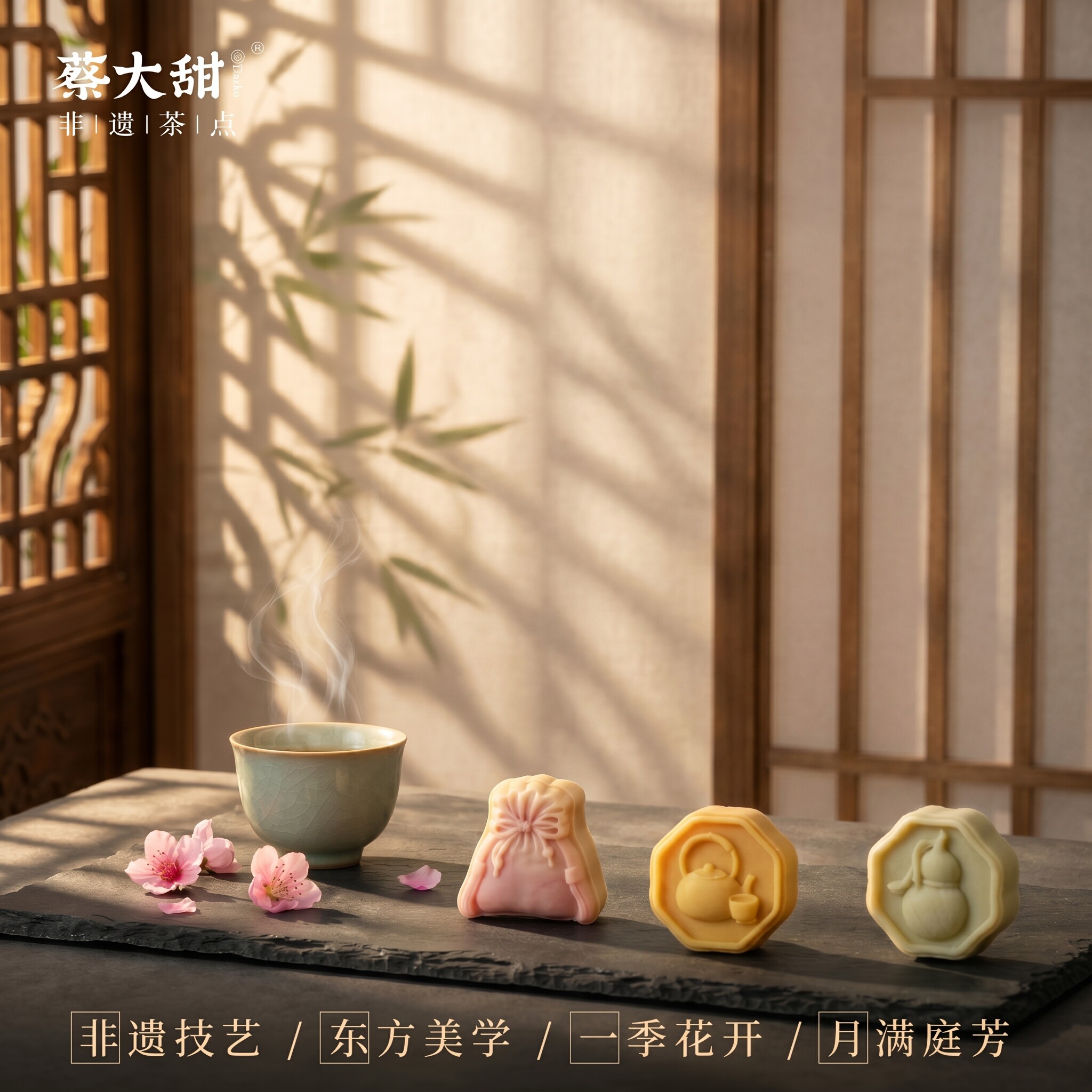 蔡大甜非遗茶点糕点礼盒中式糕点休闲小吃下午茶零食点心中秋礼盒