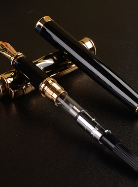钢笔男士高档duke公爵钢笔练字金属商务成人美工钢笔女生专用复古波洛克系列墨水礼盒套装定制刻字钢笔