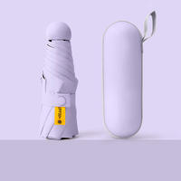 Capsule sun umbrella, sun protection, UV protection, sunshade, all-purpose women's mini five-fold compact portable pocket thumbnail 7