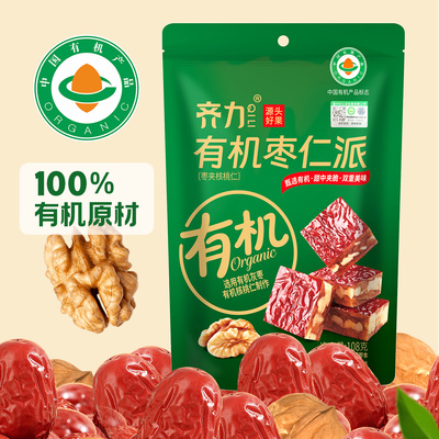 齐力有机枣仁派108g枣糕