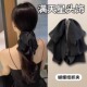 黑色蝴蝶结满天星流苏发夹女后脑勺飘带马尾抓夹精致小香风鲨鱼夹